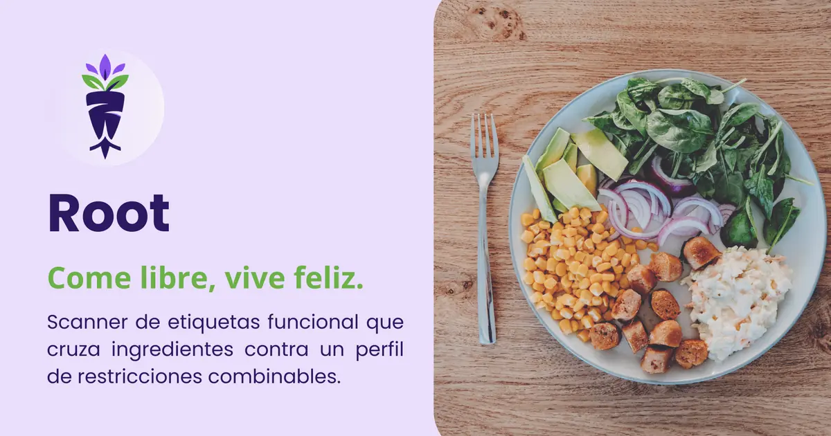 Root: PWA con scanner de etiquetas por IA y perfil de restricciones alimentarias